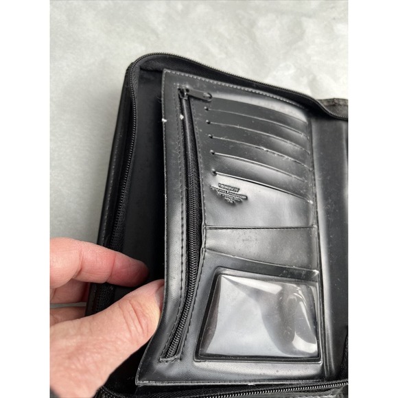 Day Runner Regency Planner Zip Around + Full Wallet Black 1999 Inserts Vintage - Picture 7 of 13